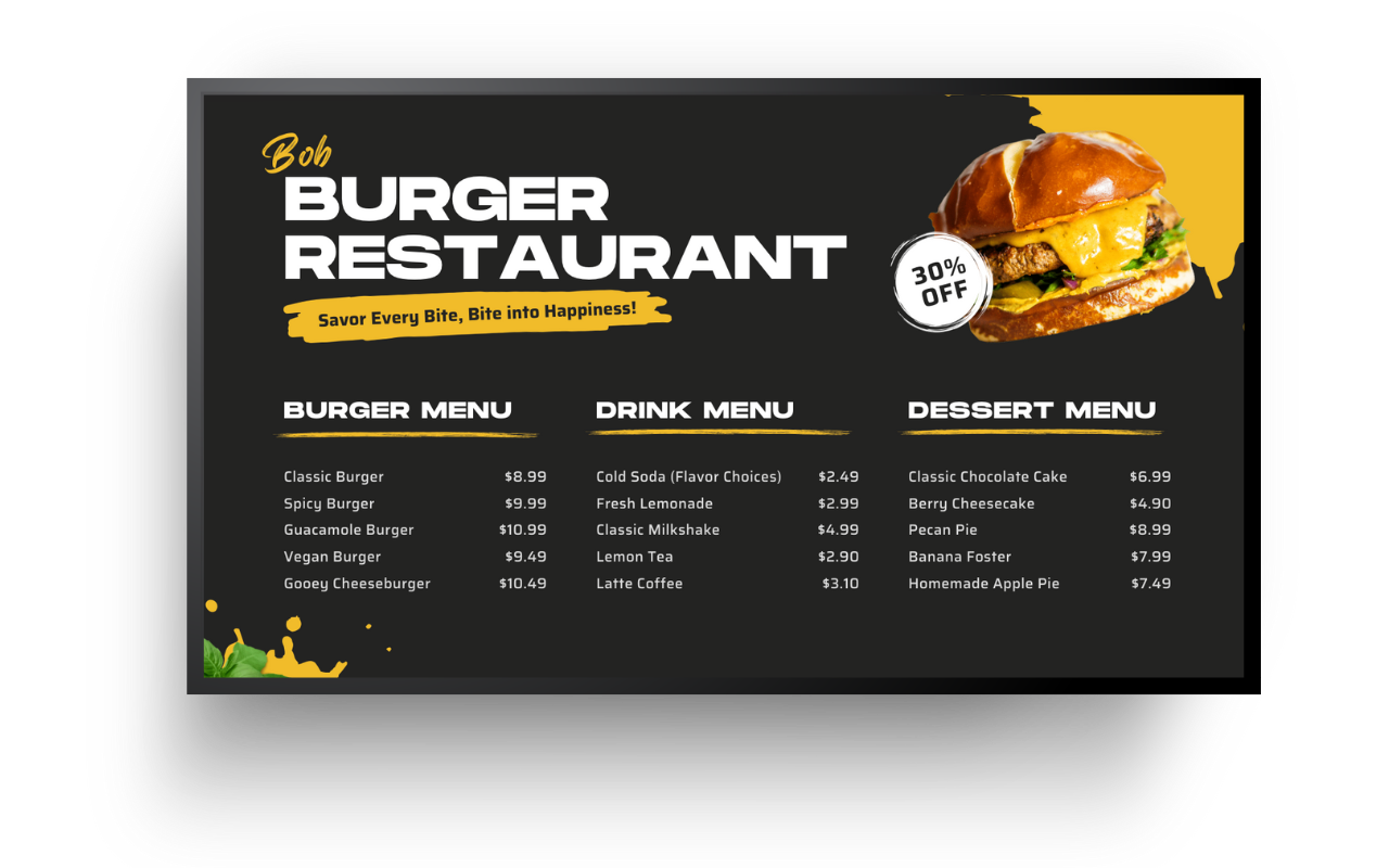 digitaal menu